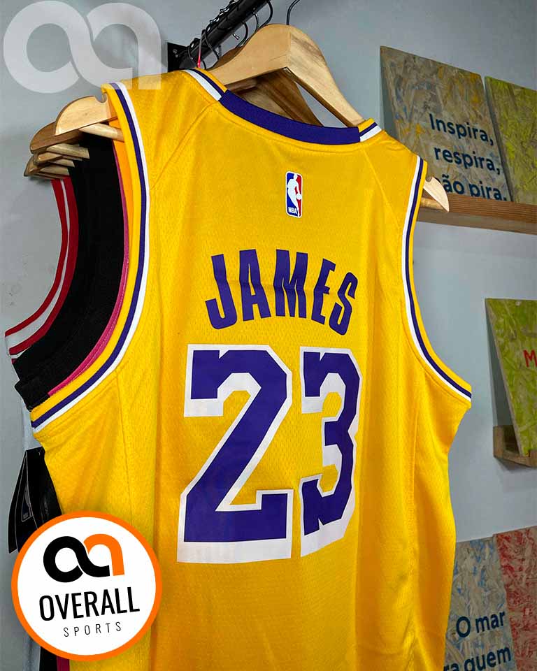 Regata NBA Los Angeles Lakers Icon Edition 23/24 LeBron James 23 Amarela