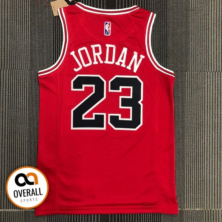 Regata NBA Chicago Bulls Icon Edição 75 anos Michael Jordan Vermelha