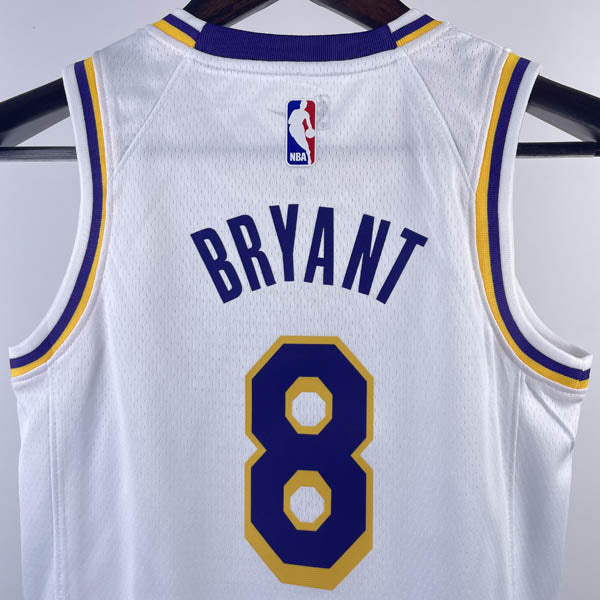 Regata Infantil NBA Los Angeles Lakers Kobe Bryant 8 Branca