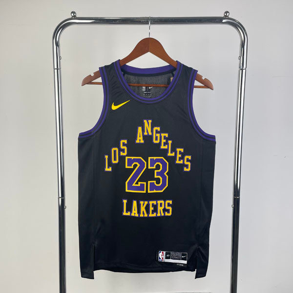 Regata NBA Los Angeles Lakers City Edition 23/24 LeBron James Preta