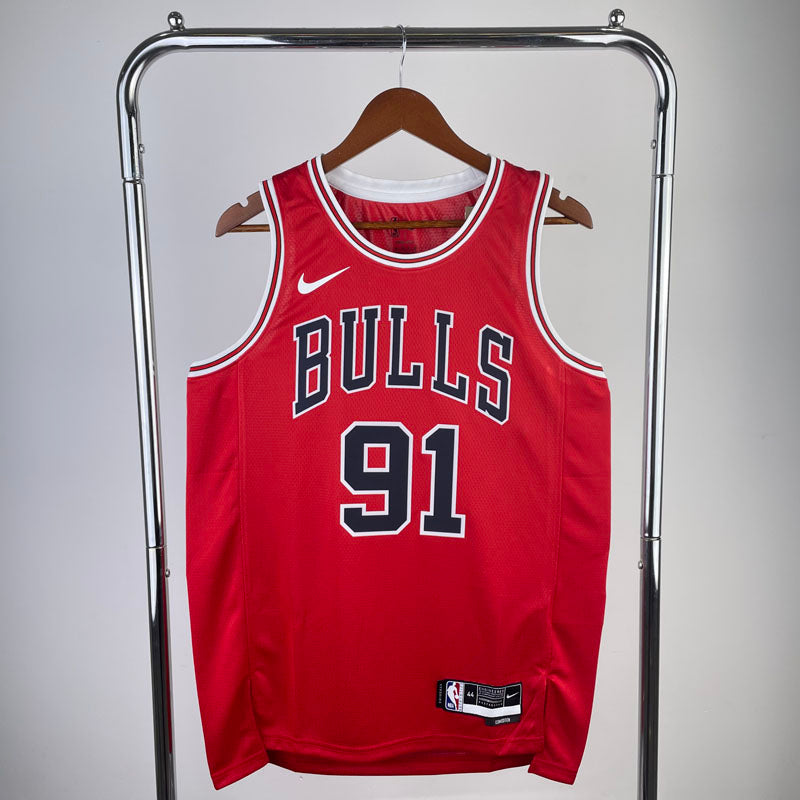 Regata NBA Chicago Bulls Icon Edition Dennis Rodman Vermelha