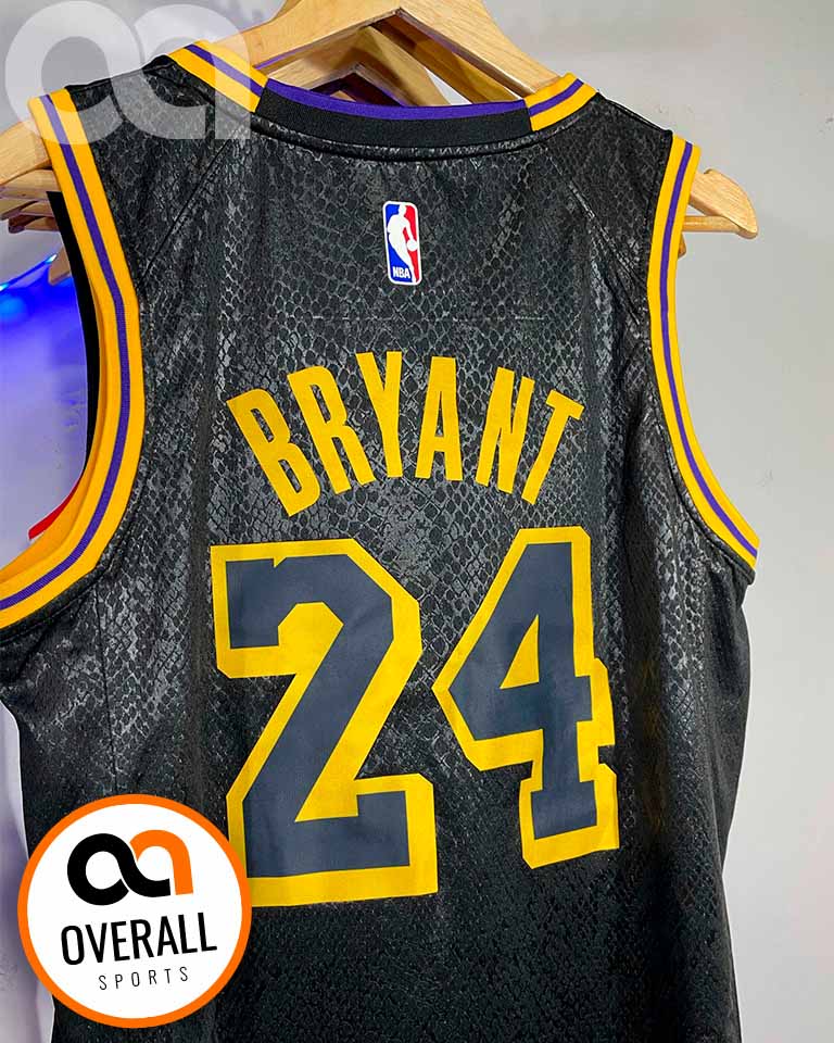 Regata NBA Los Angeles Lakers Black Mamba Kobe Bryant 24 Preta