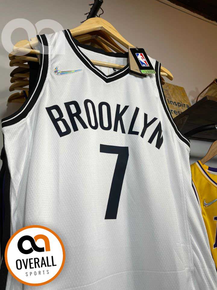 Regata NBA Brooklyn Nets Edição 75 anos Kevin Durant Branca