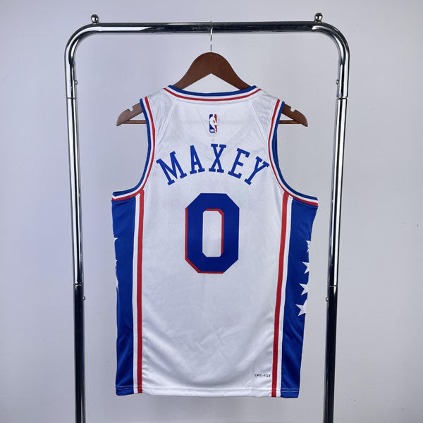 Regata NBA Philadelphia 76ers Association Edition 23/24 Tyrese Maxey Branca