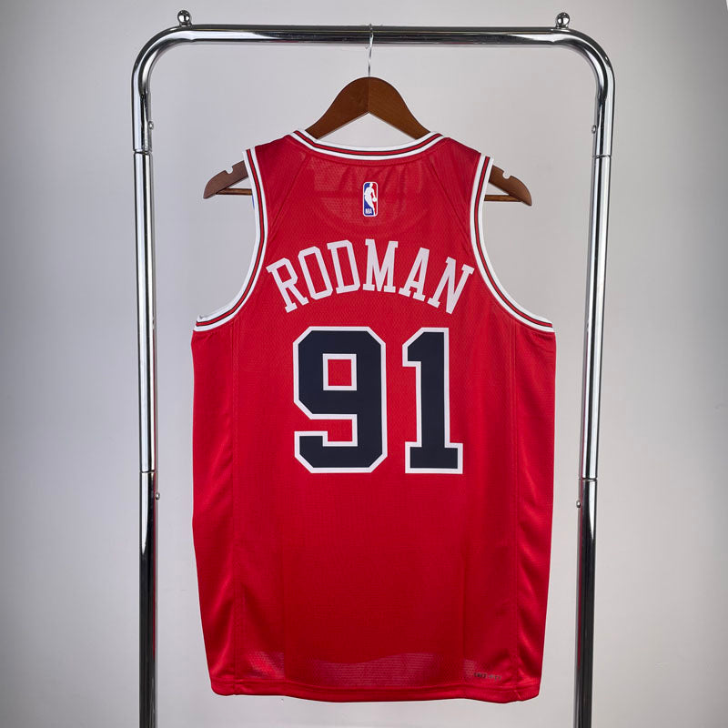 Regata NBA Chicago Bulls Icon Edition Dennis Rodman Vermelha