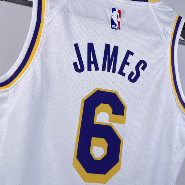 Regata Infantil NBA Los Angeles Lakers LeBron James 6 Branca