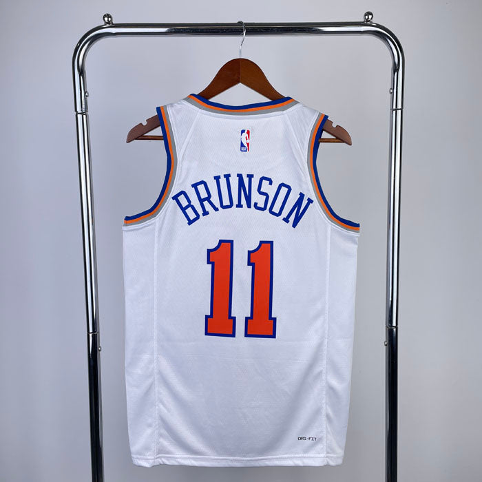 Regata NBA New York Knicks Association Edition 23/24 Jalen Brunson Branca