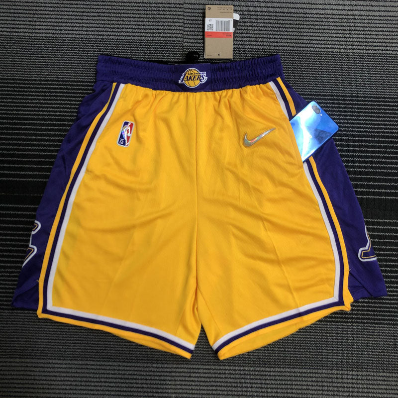 Short NBA Los Angeles Lakers Icon Edição 75 anos 21/22 Amarelo