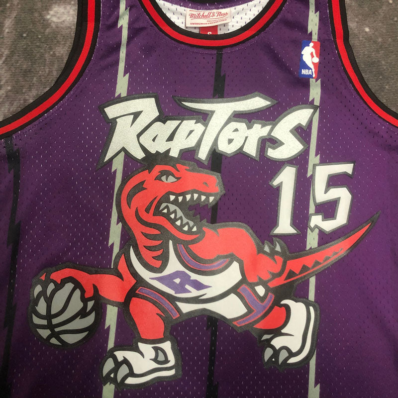 Regata Toronto Raptors Retrô Mitchell & Ness 1998/1999 Vince Carter Roxa