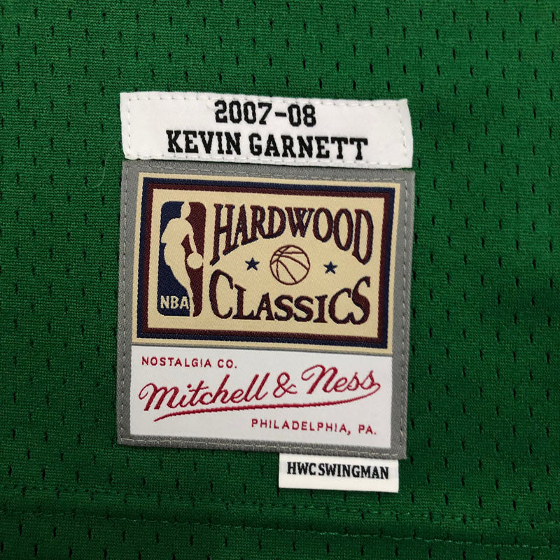 Regata NBA Boston Celtics Retrô Mitchell & Ness 07/08 Kevin Garnett Verde