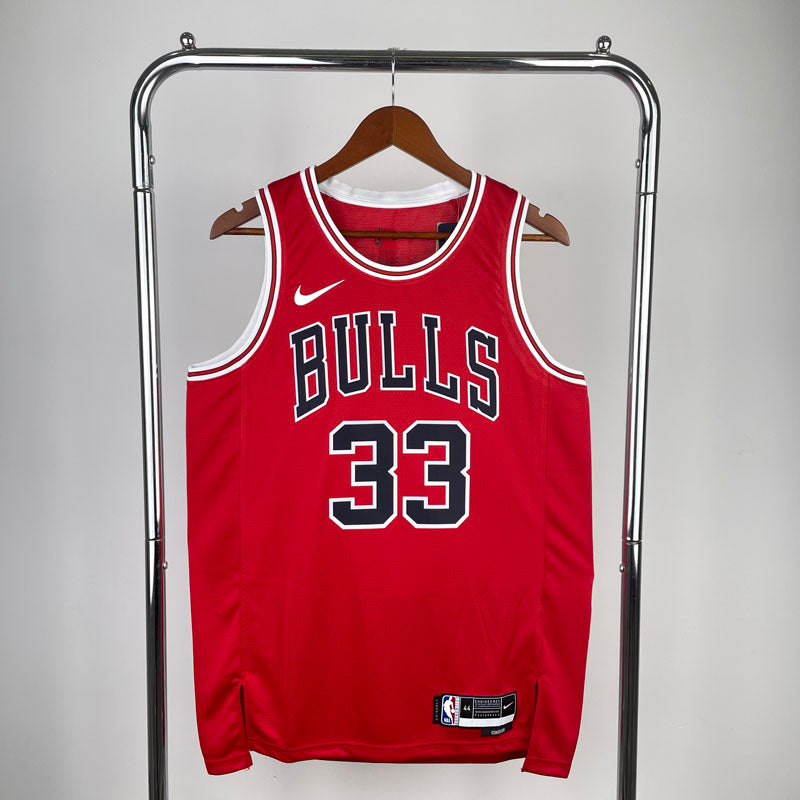 Regata NBA Chicago Bulls Icon Edition Scottie Pippen Vermelha