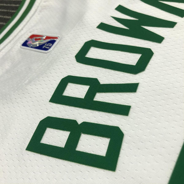 Regata NBA Boston Celtics Edição 75 anos 21/22 Jaylen Brown Branca