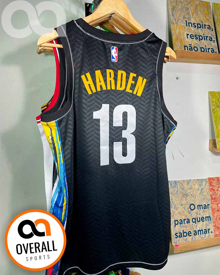 Regata NBA Brooklyn Nets City Edition 20/21 James Harden Preta