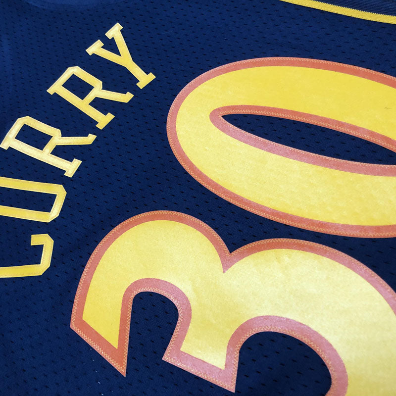Regata Warriors Retrô Mitchell & Ness 2009/2010 Stephen Curry Azul
