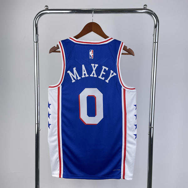 Regata NBA Philadelphia 76ers Icon Edition 23/24 Tyrese Maxey Azul