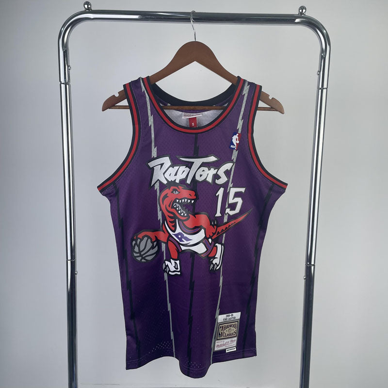 Regata Toronto Raptors Retrô Mitchell & Ness 1998/1999 Vince Carter Roxa