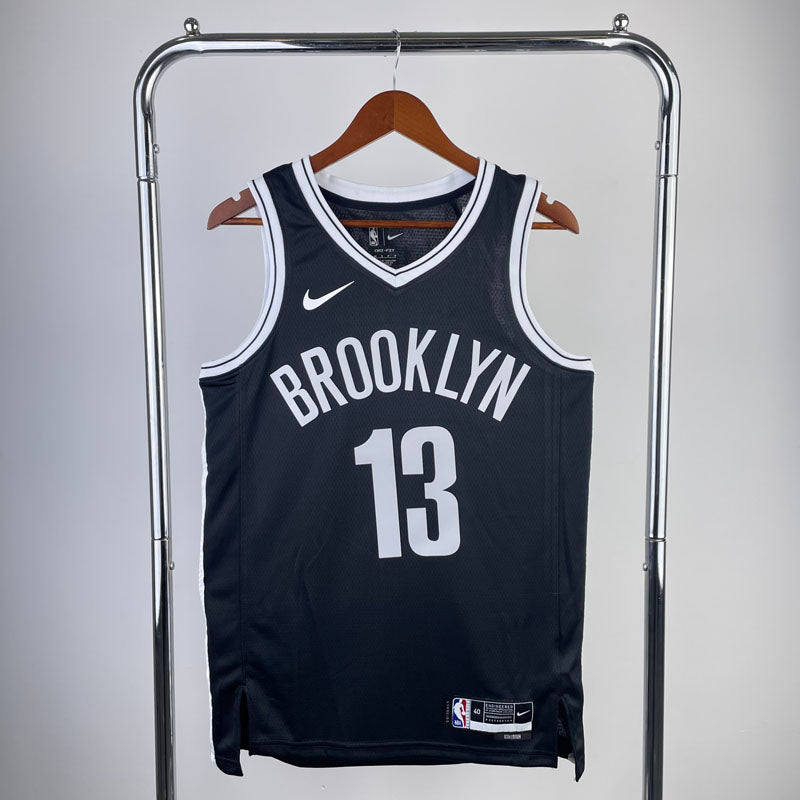 Regata NBA Brooklyn Nets Icon Edition James Harden Preta