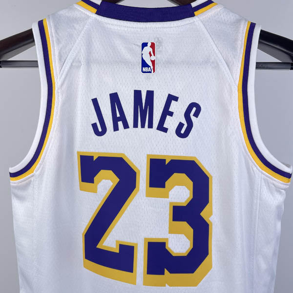 Regata Infantil NBA Los Angeles Lakers LeBron James 23 Branca