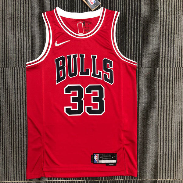 Regata NBA Chicago Bulls Icon Edição 75 anos Scottie Pippen Vermelha