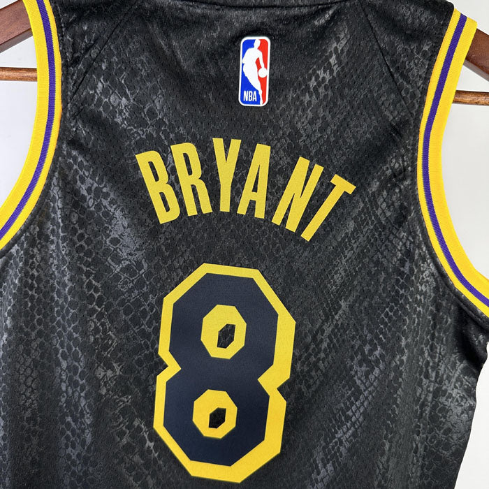 Regata Infantil NBA Los Angeles Lakers Kobe Bryant 8 Preta