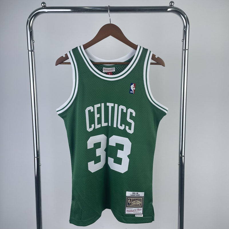 Regata NBA Boston Celtics Retrô Mitchell & Ness 85/86 Larry Bird Verde