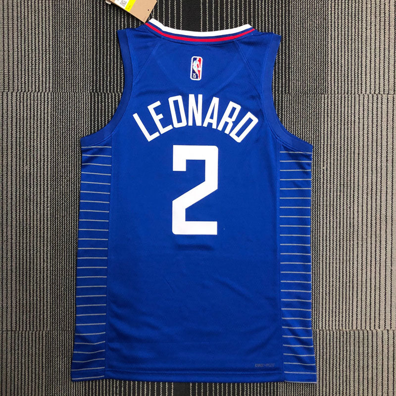 Regata NBA Los Angeles Clippers Icon Edição 75 anos Kawhi Leonard Azul