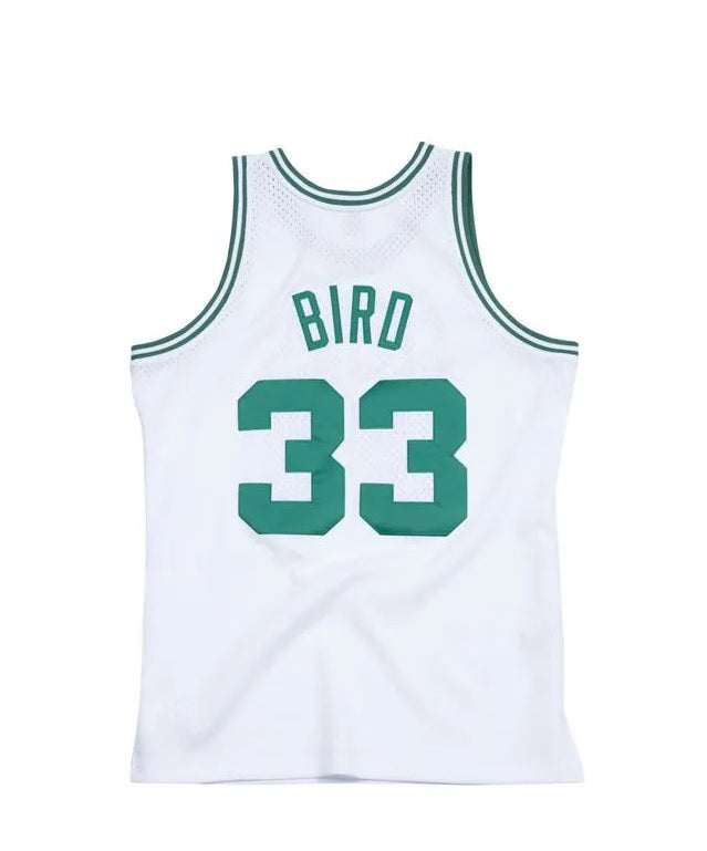Regata NBA Boston Celtics Retrô Mitchell & Ness 85/86 Larry Bird Branca