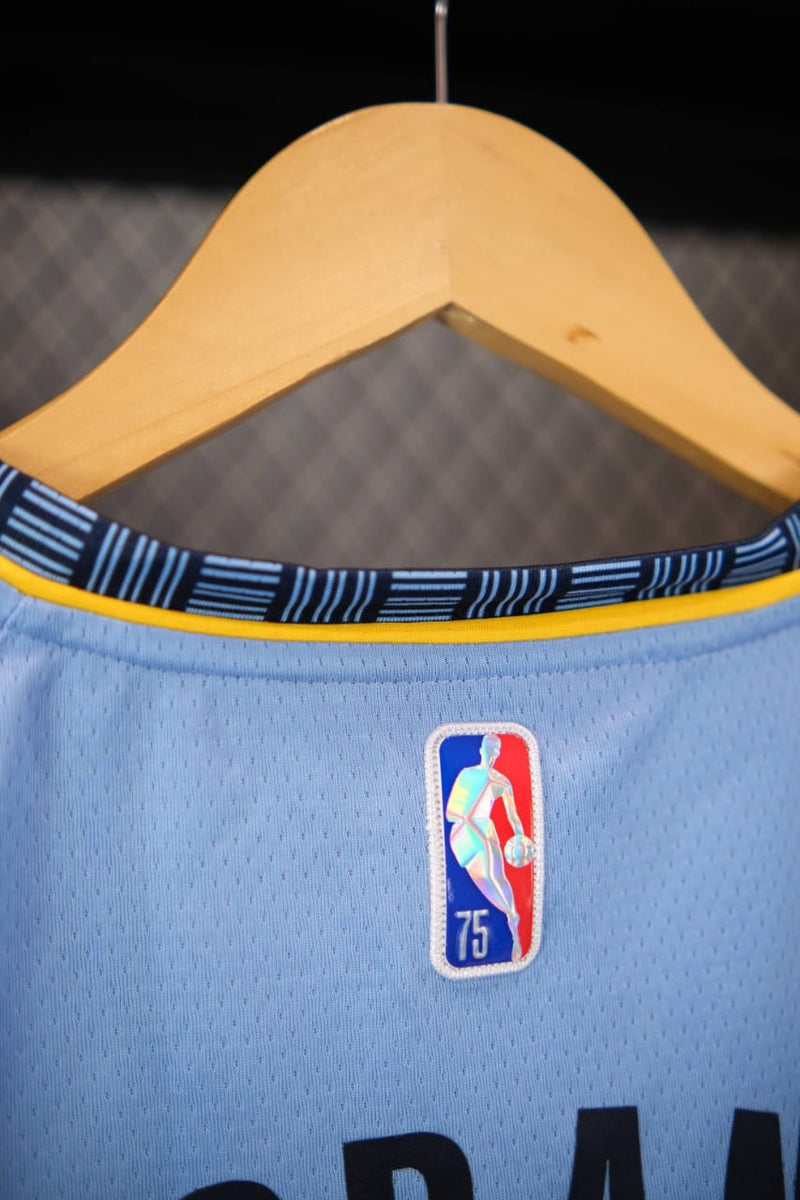 Regata NBA Memphis Grizzlies Statement Edição 75 anos Ja Morant Azul