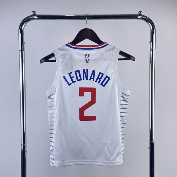 Regata Infantil NBA Los Angeles Clippers Kawhi Leonard Branca