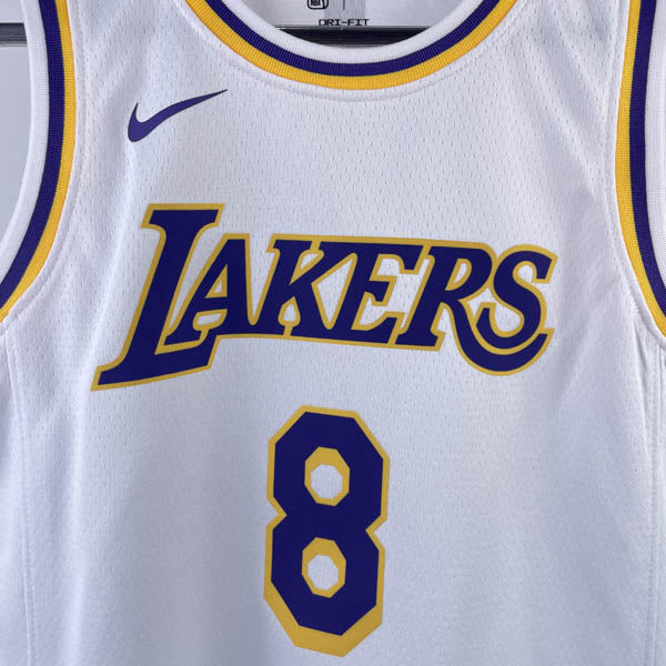Regata Infantil NBA Los Angeles Lakers Kobe Bryant 8 Branca