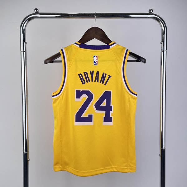 Regata Infantil NBA Los Angeles Lakers Kobe Bryant 24 Amarela