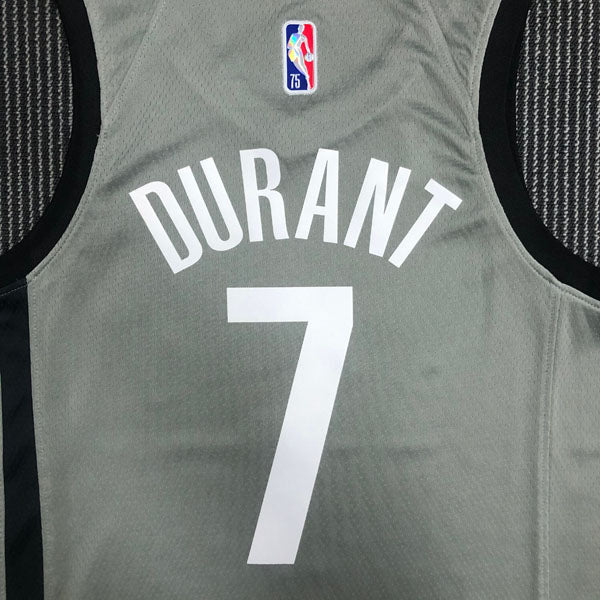 Regata NBA Brooklyn Nets Edição 75 anos 21/22 Kevin Durant Cinza