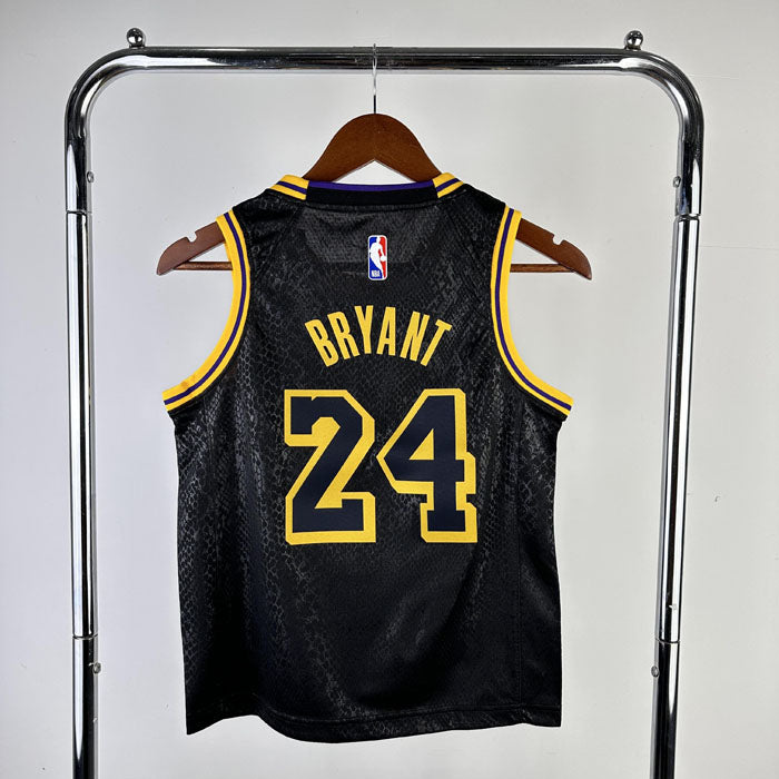 Regata Infantil NBA Los Angeles Lakers Kobe Bryant 24 Preta