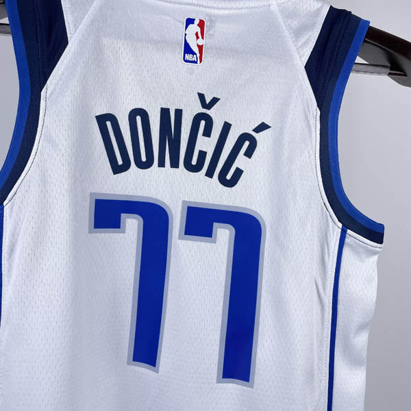 Regata Infantil NBA Dallas Mavericks Luka Doncic Branca