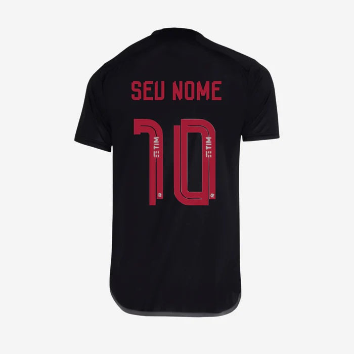 Camisa Flamengo III 23/24 Preta Refletiva