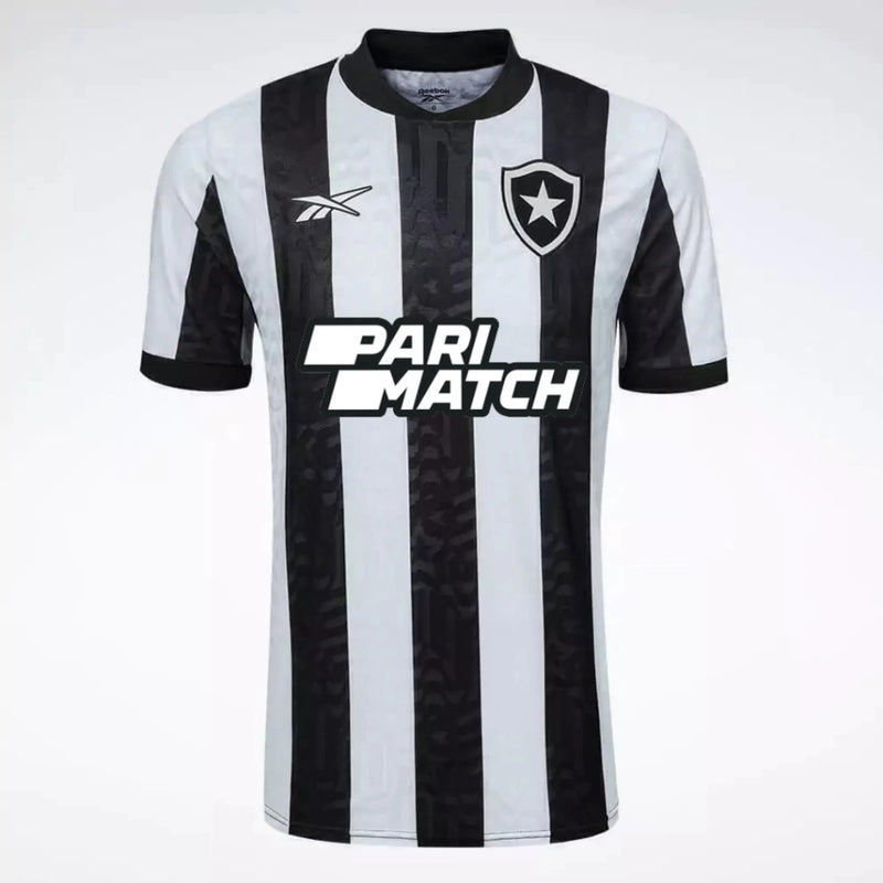 Camisa Botafogo I 23/24 Preta e Branca Com Patrocínio Masculina